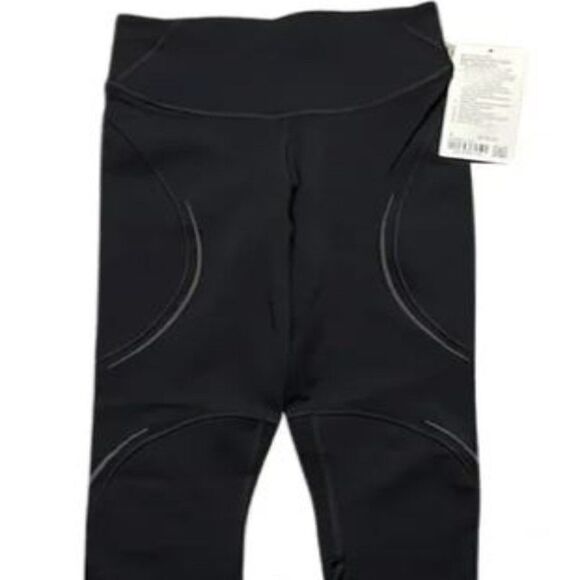 NWT lululemon Base Pace HR Tight 25"  *Reflective*  Black - Picture 4 of 4